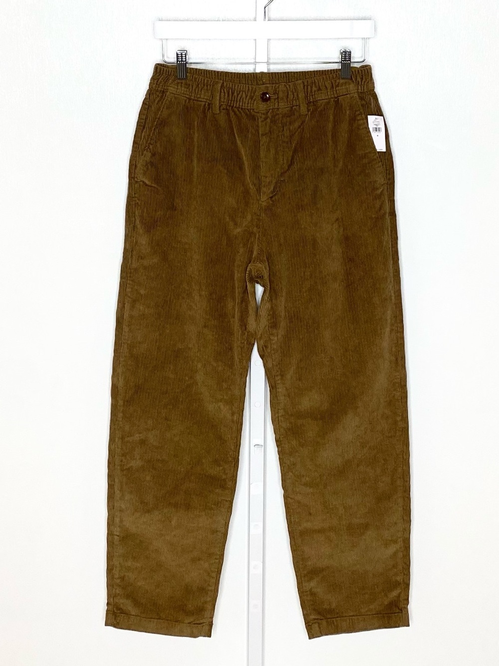✨NWT✨GAP | Brown Cotton/Spandex Elastic/Drawstring Waistband Corduroy Pants Sz S